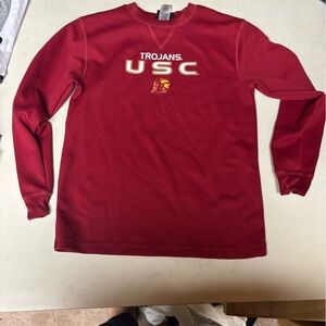 USC Trojans long sleeve waffle shirt M